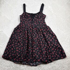Aeropostale Floral Mini Dress Women S Smocked Fit Flare Y2K Coquette Romantic